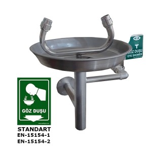EK-2026 ACİL GÖZ VE YÜZ YIKAMA DUŞU (DUVAR TİPİ)
